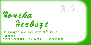 monika herbszt business card